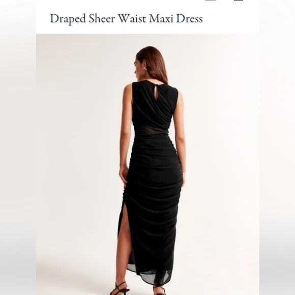 knee length dresses for ladies Yellow Halter Maxi Dress with Mesh Cut Out | Ruched Formal Evening Gown |  Summer Wedding Guest & Vacation Resort Wear